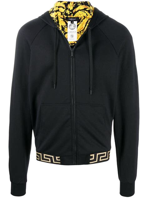 versace collection pullover herren|versace zip up hoodie.